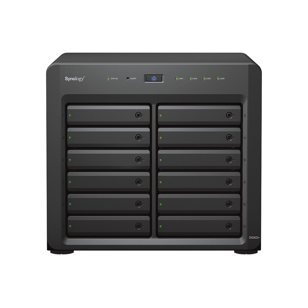 Synology DiskStation DS2422+ data-opslag-server NAS Tower Ryzen Embedded V1500B 4 GB DDR4 0 TB DiskStation Manager Zwart - Afbeelding 2