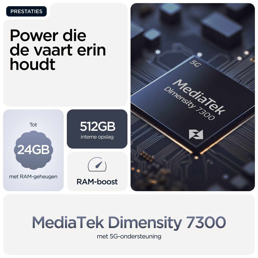 Motorola moto g86 power 5G 16,9 cm (6.67") Dual SIM Android 15 USB Type-C 12 GB 256 GB 6720 mAh Blauw - Afbeelding 20