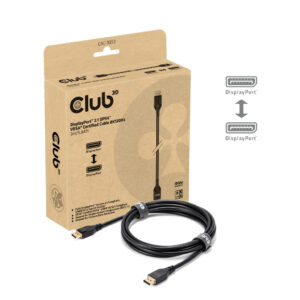 CLUB3D DisplayPort™ 2.1 DP54™ VESA® Certified Cable 8K120Hz 3m/ 9.84ft