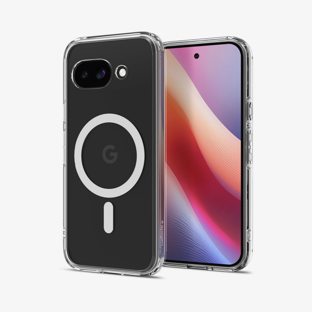 Spigen Ultra Hybrid Metal Ring (MagFit) mobiele telefoon behuizingen 16 cm (6.3") Hoes Transparant, Wit - Afbeelding 2