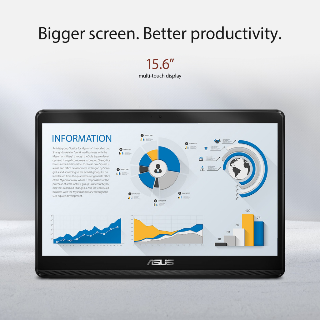 ASUS ExpertCenter E1 AiO E1600WKAT-BMR082W Intel® Celeron® N N4500 39,6 cm (15.6") 1920 x 1080 Pixels Touchscreen All-in-One tab - Afbeelding 16