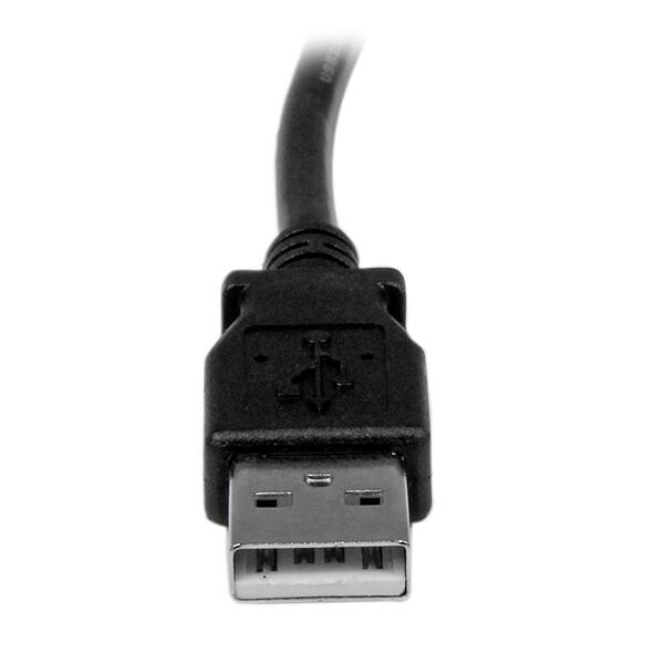 StarTech.com 2 m USB 2.0 A naar linkshoekige B-kabel M/M - Afbeelding 3