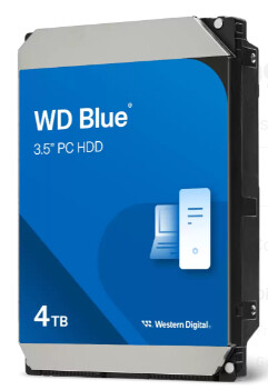 Western Digital WD Blue 3.5-Inch PC HDD interne harde schijf 4 TB 5400 RPM 128 MB 3.5" SATA III