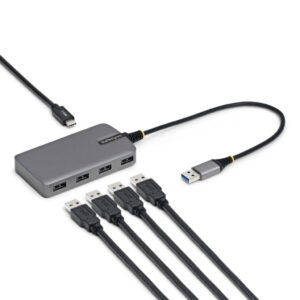 StarTech.com 5G4AC-USB-A-HUB interface hub USB 3.2 Gen 1 (3.1 Gen 1) Type-A 5000 Mbit/s Grijs