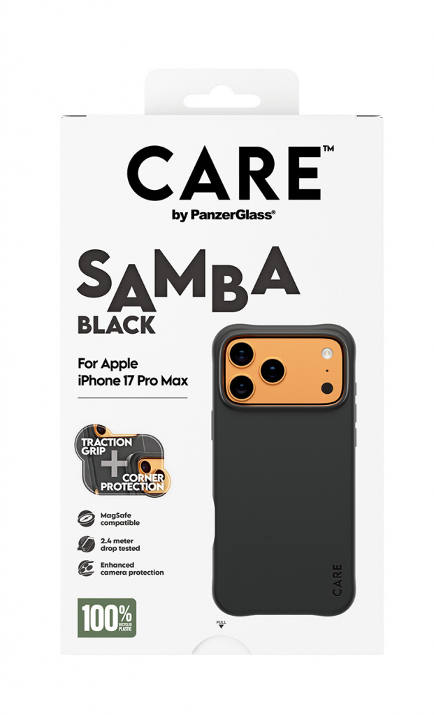 PanzerGlass CARE™ by ® Samba Case Black w. MagSafe iPhone 17 Pro Max mobiele telefoon behuizingen Hoes Zwart - Afbeelding 3