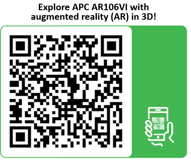 APC NetShelter WX AR106VI 6U+6U 19inch IT Wandkast met ventilatoren - Afbeelding 18