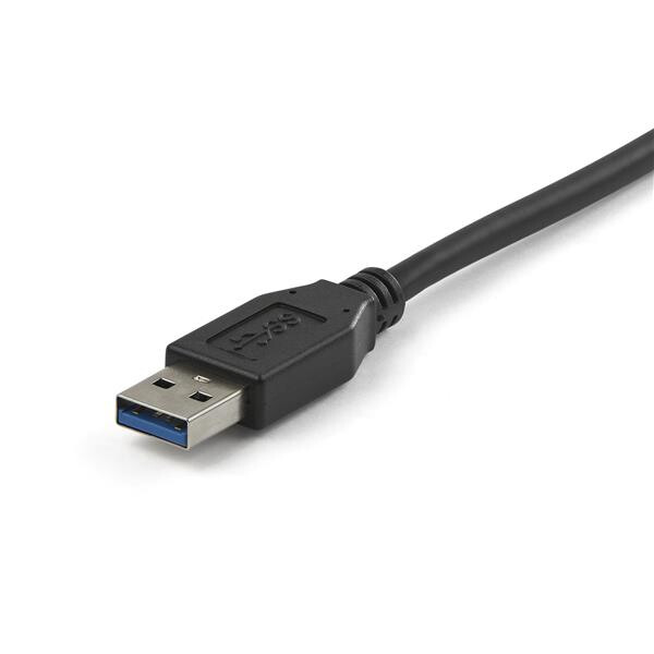 StarTech.com 1m USB-A naar USB-C Laadkabel, USB 10Gbps, Charge & Sync, 3A, USB-IF Gecertificeerd - Zwarte USB Oplaadkabel - Afbeelding 2