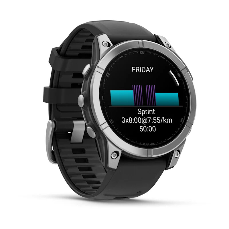 Garmin Fenix E 3,3 cm (1.3") AMOLED 47 mm Digitaal 416 x 416 Pixels Touchscreen Roestvrijstaal Wifi GPS - Afbeelding 2