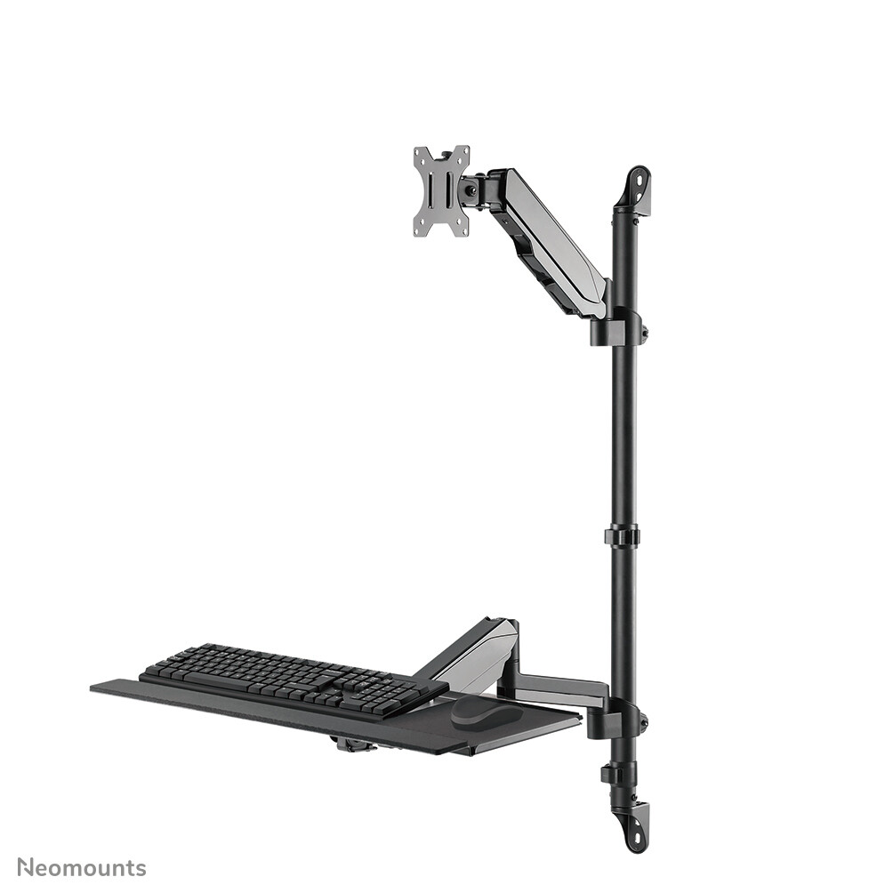 Neomounts WL90-325BL1 Zit-sta werkstation wand 17-32" - gasveer - Afbeelding 2