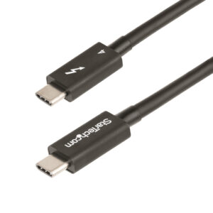 StarTech.com 1m Thunderbolt 4 Kabel, 40Gbps, 100W PD, 4K/8K Video, Intel-Certified Thunderbolt Kabel, Compatibel met USB4/Thunde