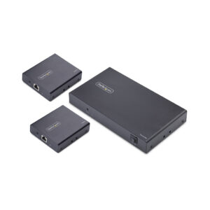 StarTech.com 4-Port HDMI Extender en Splitter Over CAT6, 4K 60Hz, Tot 70m, 1x4 HDMI over Ethernet Distributie Kit met IR en Powe