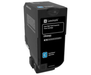 Lexmark 74C2HCE tonercartridge 1 stuk(s) Origineel Cyaan