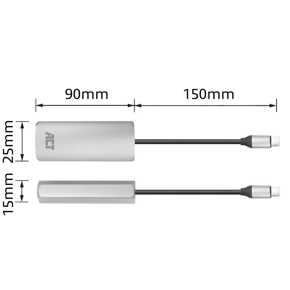 ACT USB-C Gigabit ethernet adapter - Afbeelding 3
