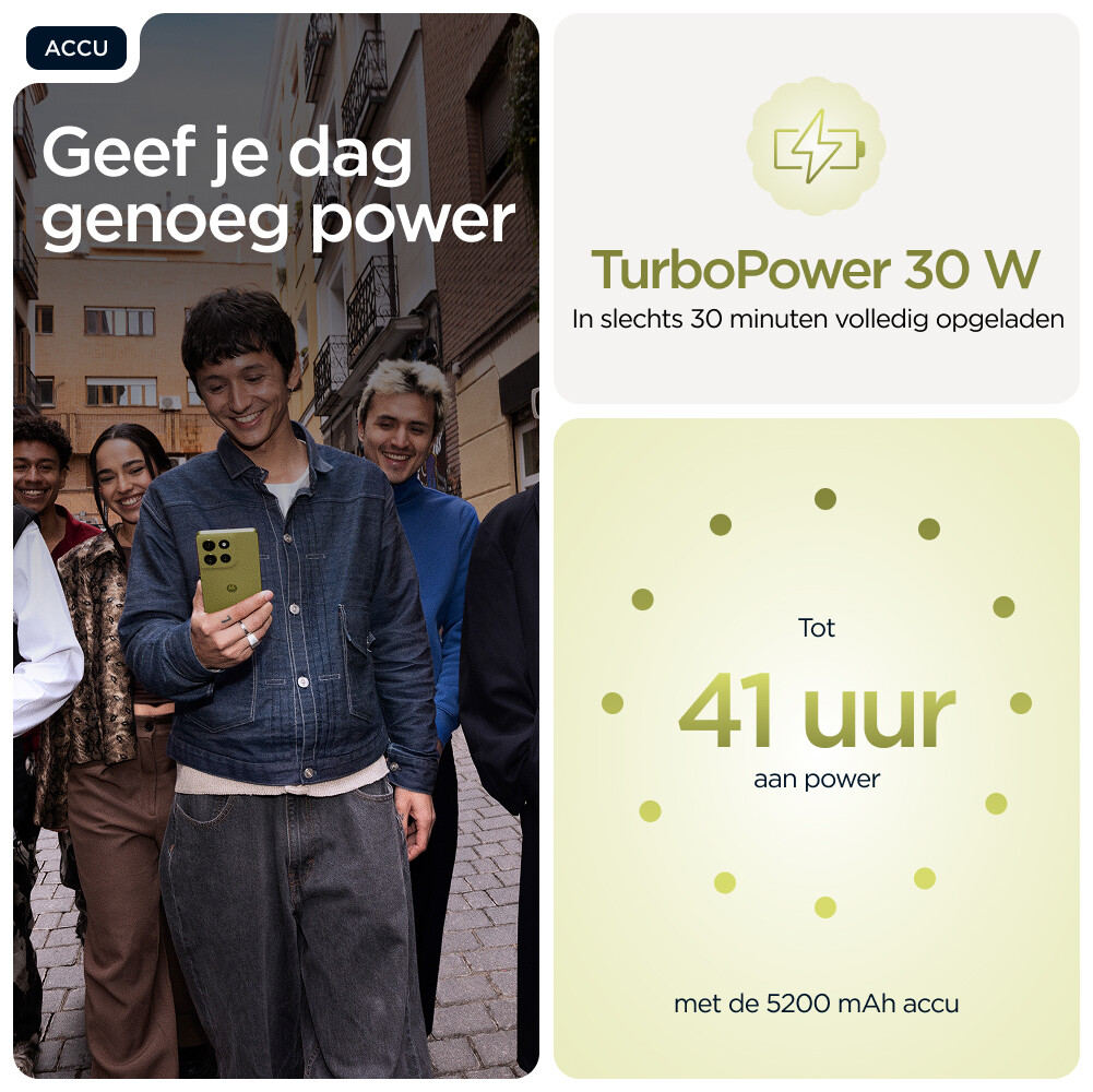 Motorola moto g86 5G 16,9 cm (6.67") Dual SIM Android 15 USB Type-C 8 GB 256 GB 5200 mAh Groen - Afbeelding 9