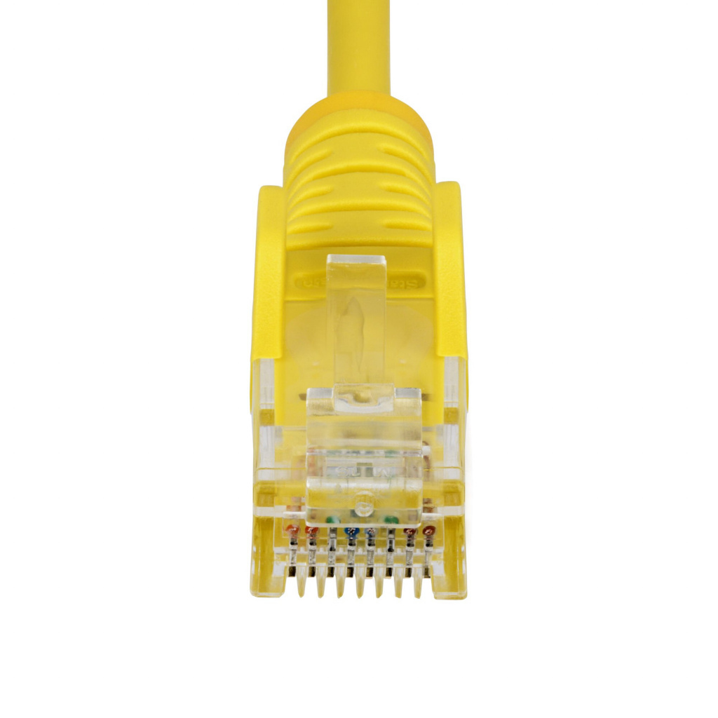 StarTech.com 1m Dunne CAT6 Ethernet Kabel, Geel, Snagless, 100W PoE, UTP, LSZH, 28AWG Pure Koperdraad, Slim RJ45 Netwerk Patchka - Afbeelding 4