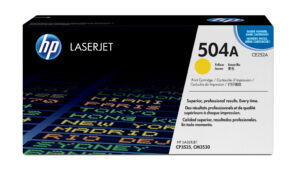 HP 504A originele gele LaserJet tonercartridge