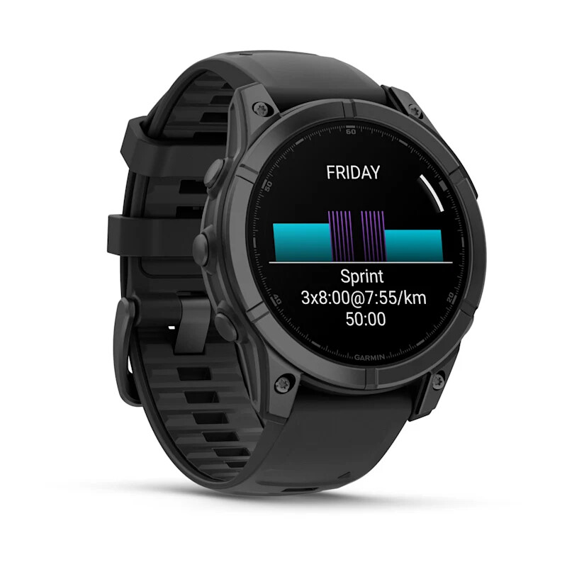 Garmin Fenix E 3,3 cm (1.3") AMOLED 47 mm Digitaal 416 x 416 Pixels Touchscreen Zwart Wifi GPS - Afbeelding 2