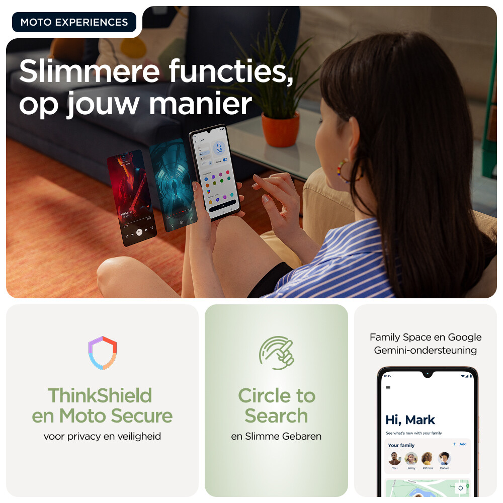 Motorola moto g06 17,5 cm (6.88") Dual SIM Android 15 4G USB Type-C 4 GB 256 GB 5200 mAh Groen - Afbeelding 18