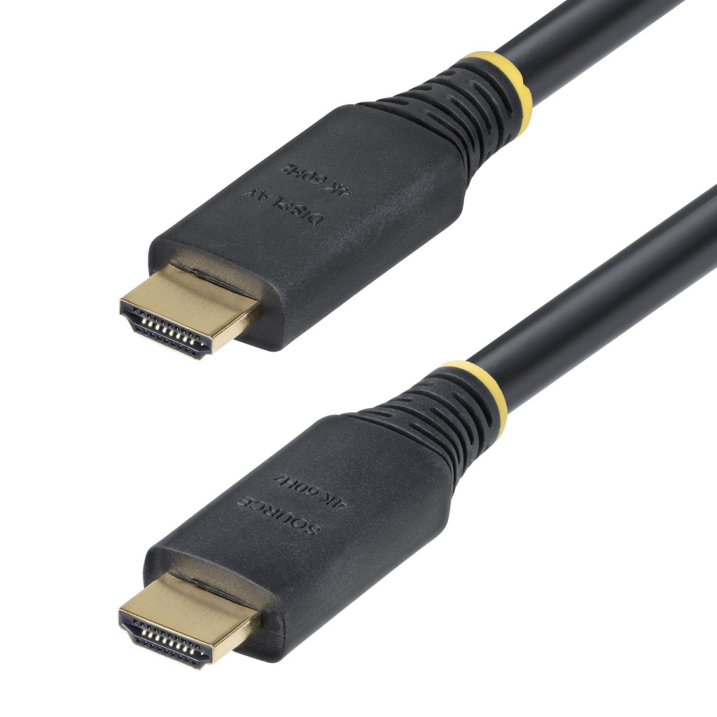 StarTech.com 15m Actieve High Speed HDMI Kabel, 4K 60Hz/1440p 144Hz, HDR10/HDCP 2.2/ARC, 18Gbps, UHD HDMI 2.0 Kabel voor TV/Moni - Afbeelding 2