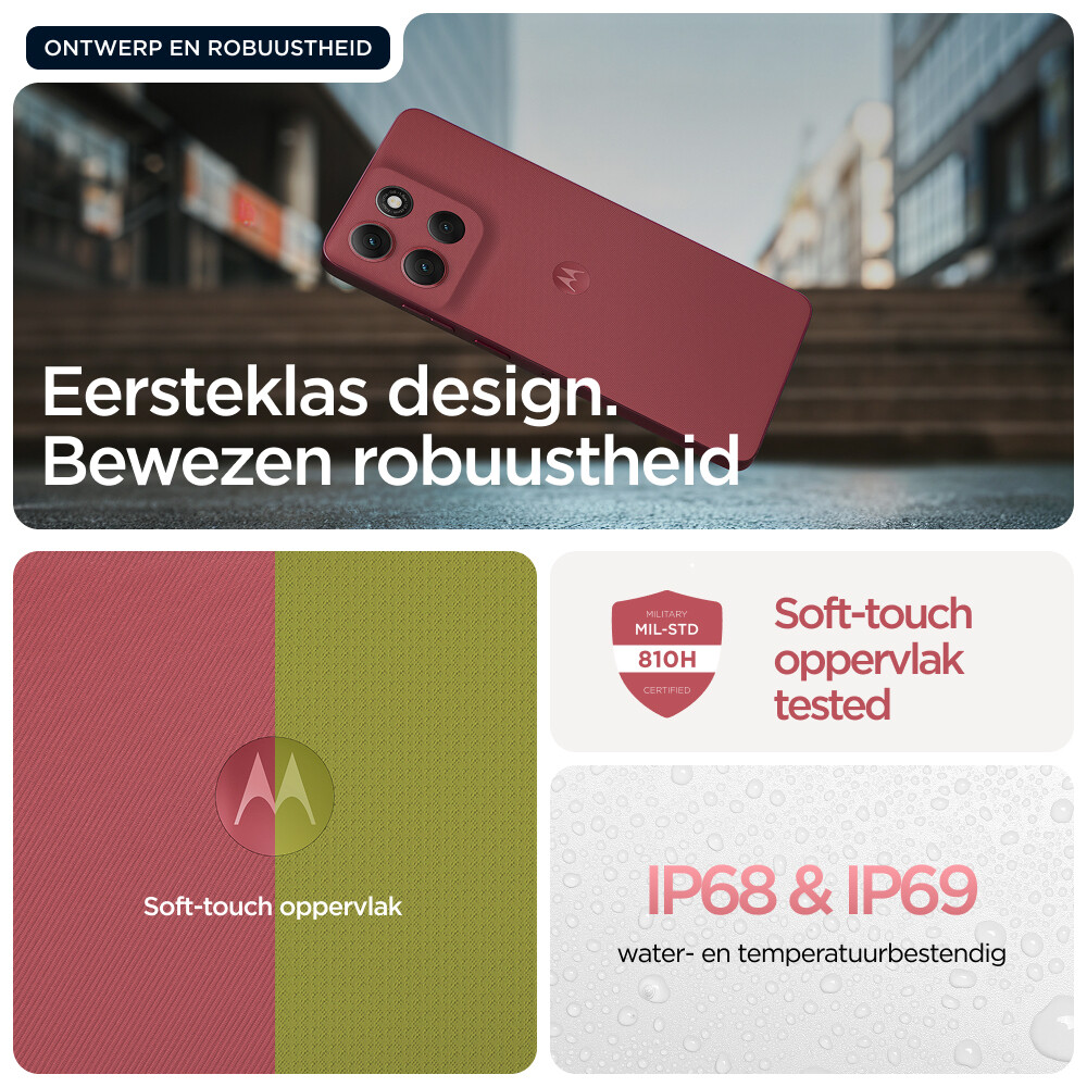 Motorola moto g86 power 5G 16,9 cm (6.67") Dual SIM Android 15 USB Type-C 12 GB 256 GB 6720 mAh Roze - Afbeelding 17