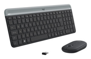 Logitech 920-009192 toetsenbord Inclusief muis Universeel RF Draadloos QWERTZ Zwitsers Grafiet