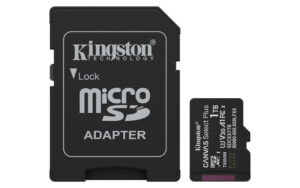 Kingston Technology 1TB microSDXC Canvas Select Plus Gen3 150MB/s A1 kaart + adapter