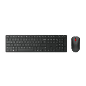 Lenovo 4X31S04843 toetsenbord Inclusief muis Kantoor RF-draadloos + Bluetooth Frans, Duits Zwart