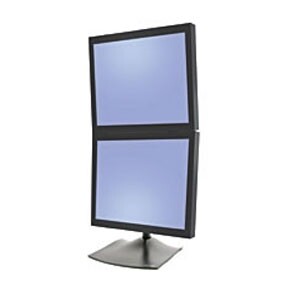 Ergotron DS Series DS100 Dual Monitor Desk Stand, Vertical 61 cm (24") Bureau Zwart