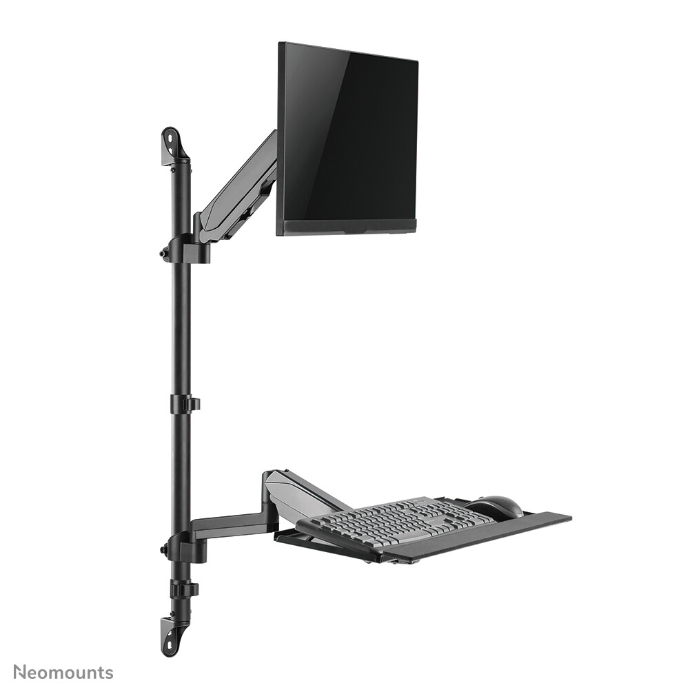 Neomounts WL90-325BL1 Zit-sta werkstation wand 17-32" - gasveer - Afbeelding 11
