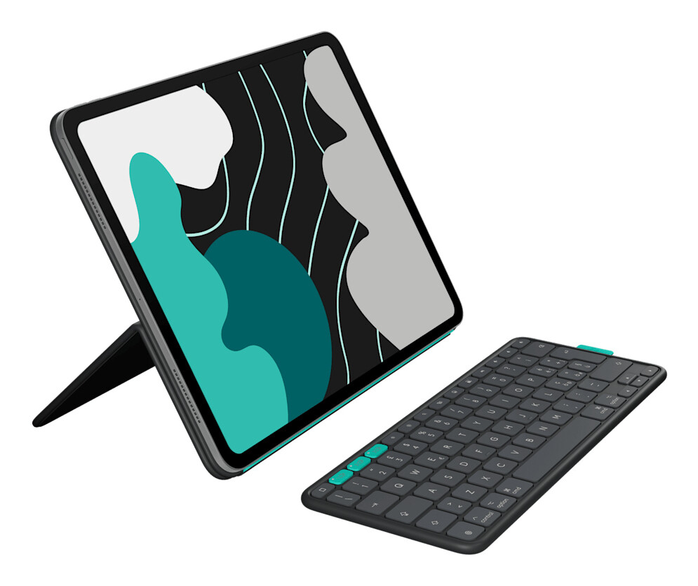 Logitech Flip Folio QWERTY US International Bluetooth Grafiet
