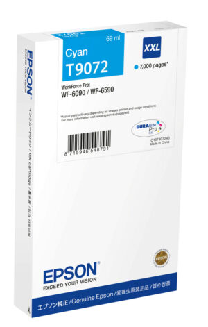 Epson C13T90724N inktcartridge 1 stuk(s) Origineel Extra (Super) hoog rendement Cyaan