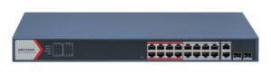 Hikvision DS-3E1318P-EI(B) netwerk-switch Managed Fast Ethernet (10/100) Power over Ethernet (PoE) Blauw
