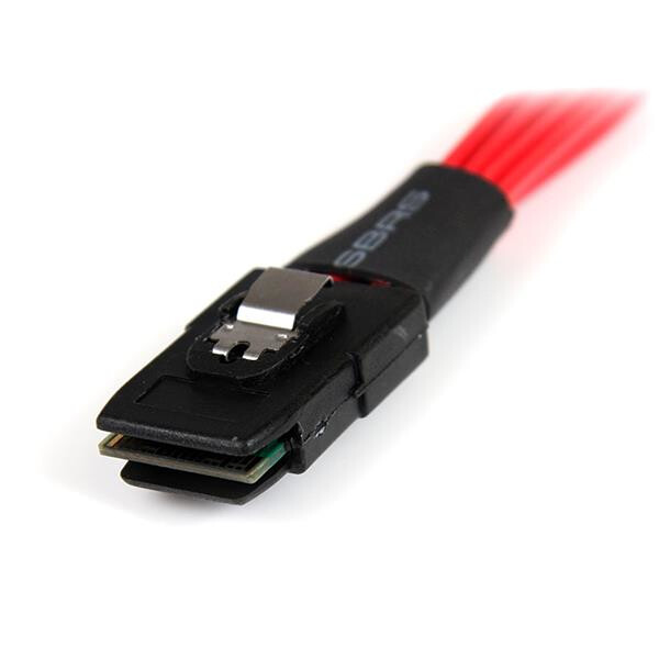 StarTech.com 50 cm lange, serieel aangesloten SCSI SAS-kabel SFF-8087 naar 4x vastklikkend SATA - Afbeelding 2