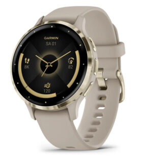 Garmin Venu 3S 3,05 cm (1.2") AMOLED 41 mm Digitaal 390 x 390 Pixels Touchscreen Goud, Grijs Wifi GPS