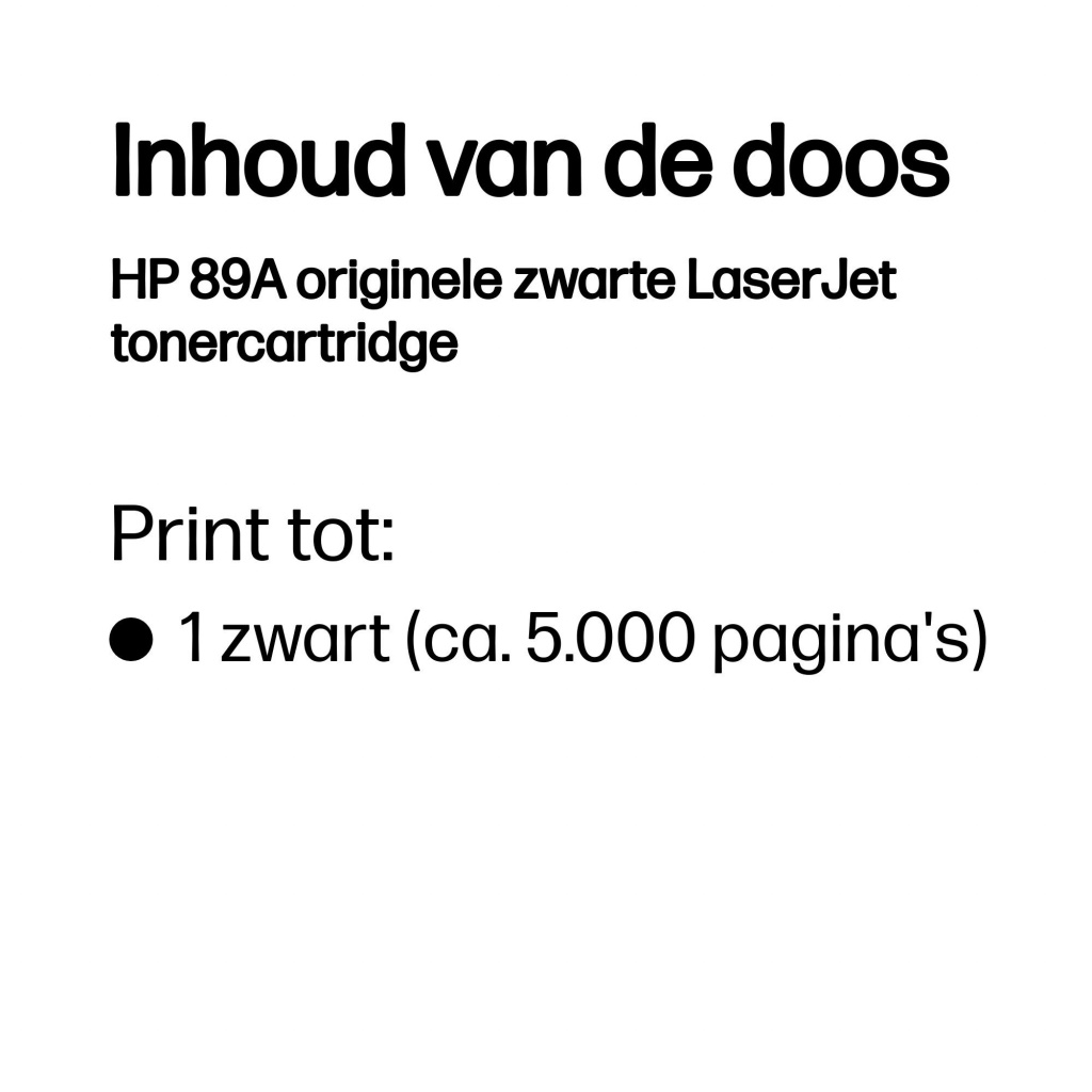 HP 89A originele zwarte LaserJet tonercartridge - Afbeelding 6