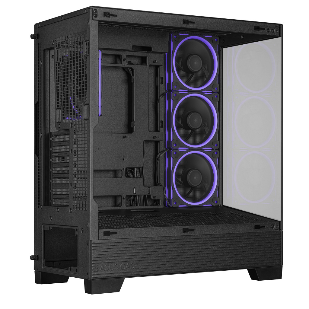 ASUS A31 Plus TG ARGB BLACK Midi Tower Zwart - Afbeelding 5