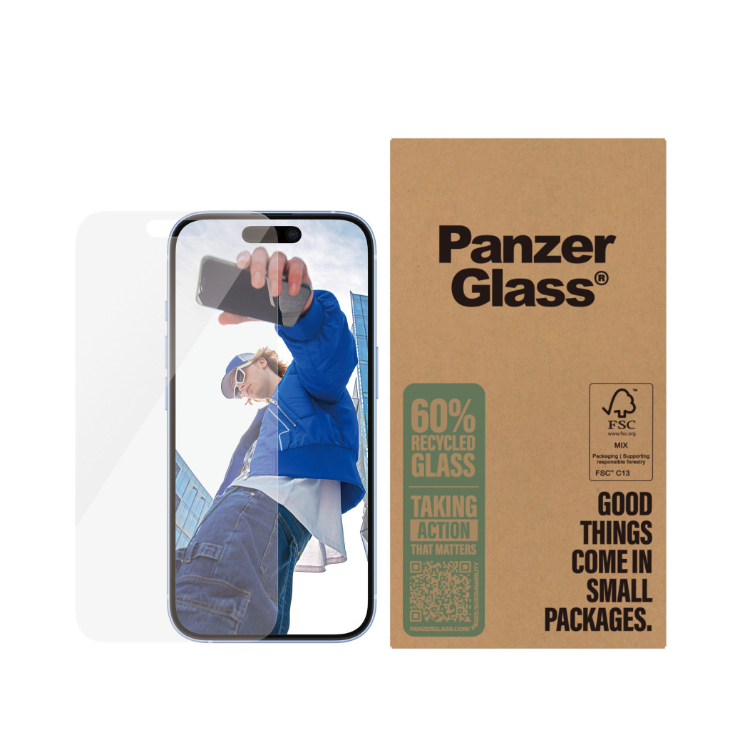 PanzerGlass ® Screen Protector iPhone 16 | 15 | Classic Fit | Bulk Doorzichtige schermbeschermer Apple 50 stuk(s) - Afbeelding 2