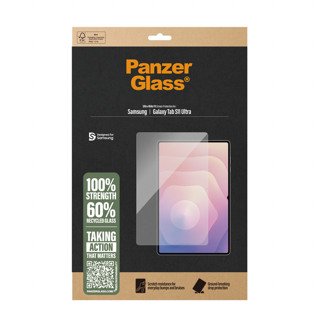PanzerGlass ® Screen Protector Samsung Galaxy Tab S11 Ultra | Ultra-Wide Fit Doorzichtige schermbeschermer 1 stuk(s) - Afbeelding 3