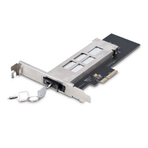 StarTech.com M.2 NVMe SSD naar PCIe x4 Hot-Swap Drive Bay met Verwisselbare Tray voor PCI Express Expansion Slot, Installatie zo