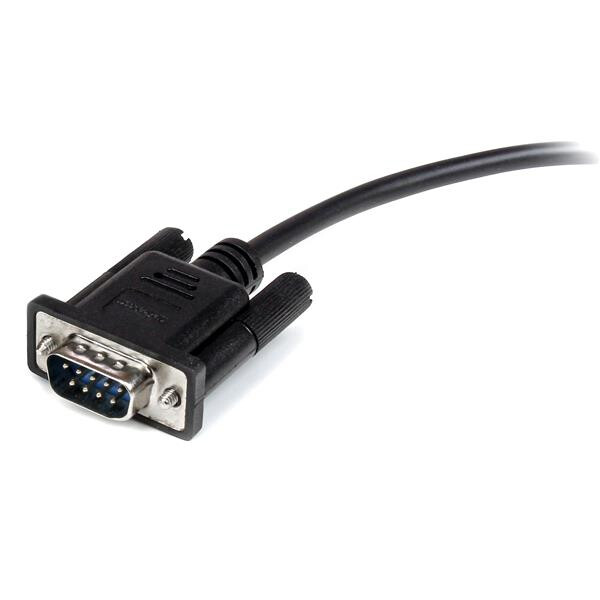 StarTech.com Zwarte straight-through DB9 RS232 seriële kabel M/F 50 cm - Afbeelding 3