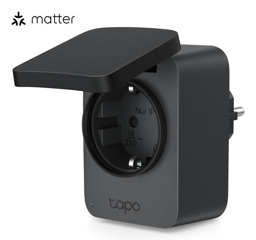 TP-Link Tapo P410M smart plug 3680 W Thuis Zwart