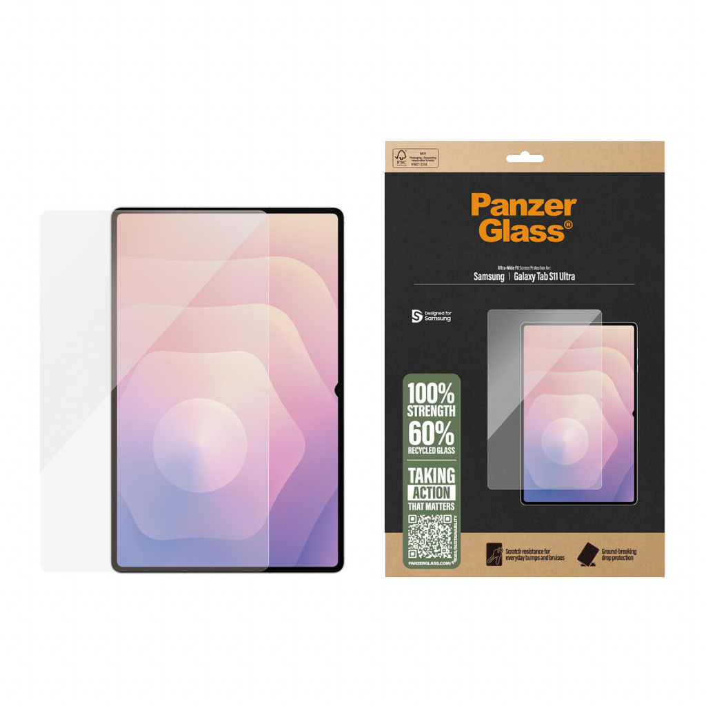 PanzerGlass ® Screen Protector Samsung Galaxy Tab S11 Ultra | Ultra-Wide Fit Doorzichtige schermbeschermer 1 stuk(s) - Afbeelding 2