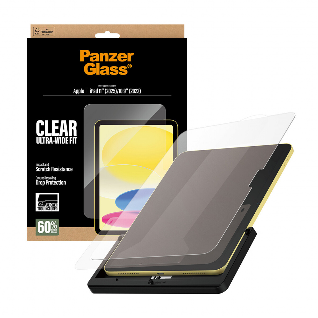 PanzerGlass ® Screen Protector iPad 11" (2025-2026) | 10.9" (2022) | Ultra-Wide Fit w. Fastfit tool Doorzichtige schermbescherme - Afbeelding 5