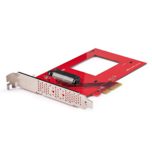 StarTech.com U.3 naar PCIe Adapter Kaart, PCIe 4.0 x4 Adapter voor 2.5" U.3 NVMe SSDs, SFF-TA-1001 PCI Express Uitbreidingskaart