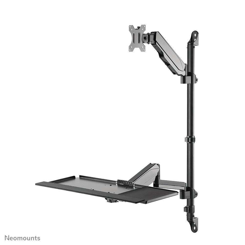 Neomounts WL90-325BL1 Zit-sta werkstation wand 17-32" - gasveer - Afbeelding 12