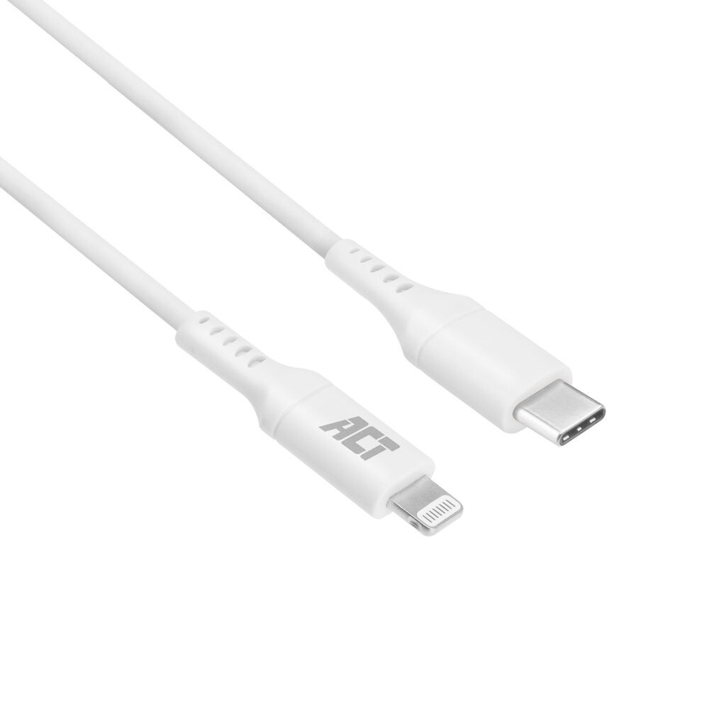 ACT USB 2.0 laad- en datakabel C male - Lightning male 1 meter, MFI gecertificeerd