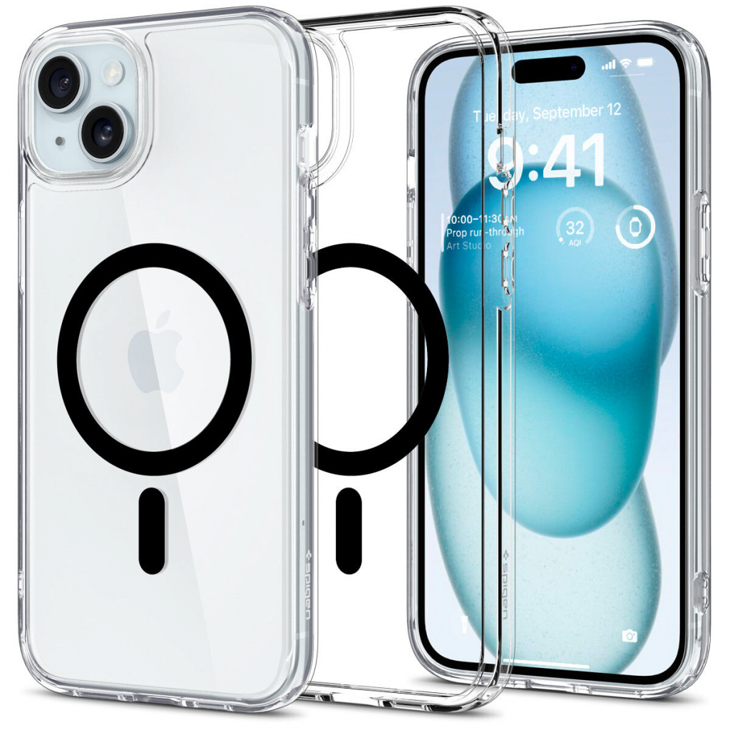 Spigen ACS06661 mobiele telefoon behuizingen 17 cm (6.7") Hoes Zwart, Transparant