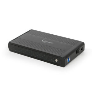 Gembird EE3-U3S-3 behuizing voor opslagstations HDD-behuizing Zwart 3.5"