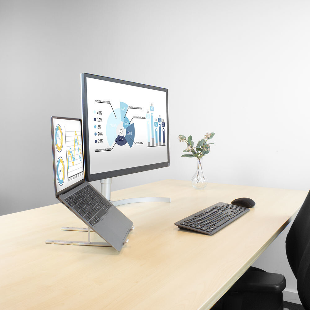 ACT Laptopstandaard aluminium, opvouwbaar, hoogte verstelbaar in 7 standen - Afbeelding 4