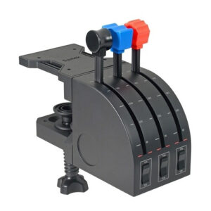 Logitech G Flight Throttle Quadrant Zwart, Blauw, Rood USB 2.0 Vluchtsimulator Analoog/digitaal PC
